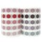 Wrapables Colorful Dots Washi Masking Tape, Round Circle Stickers for Scrapbooking, Planners, Bullet Points, and Journals 6M Length Total (Set of 2)